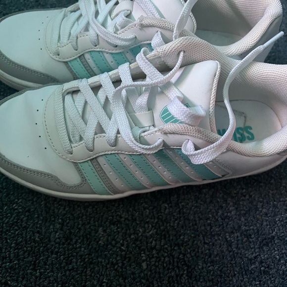 Aqua gray and white K Swiss Size 7 - Picture 4 of 5